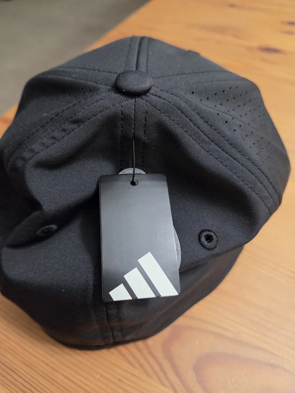 Adidas Men's Black Stretch Fit ClimaCool Performance Hat